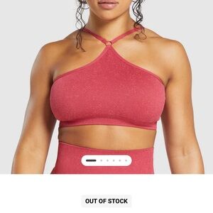 Gymshark Adapt fleck seamless halter neck Bralette - VINTAGE PINK/CLASSIC PINK